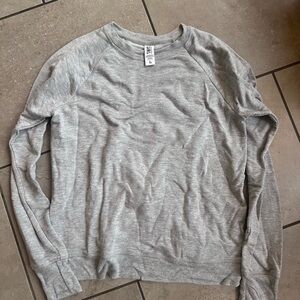 Athleta Light Gray Girls Crewneck Sweatshirt